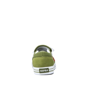 Supra Mens CUBA Moss/White/white Low Top Shoes | CA-36555